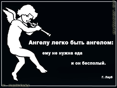 легко быть ангелом в афоризмах