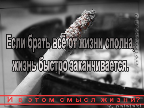 Мысли: брать от жизни
